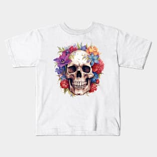 ornate skull Kids T-Shirt